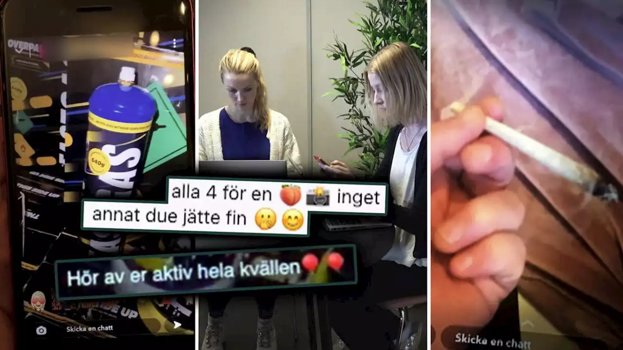 Lustgas används som täckmantel för knarkförsäljning på sociala medier