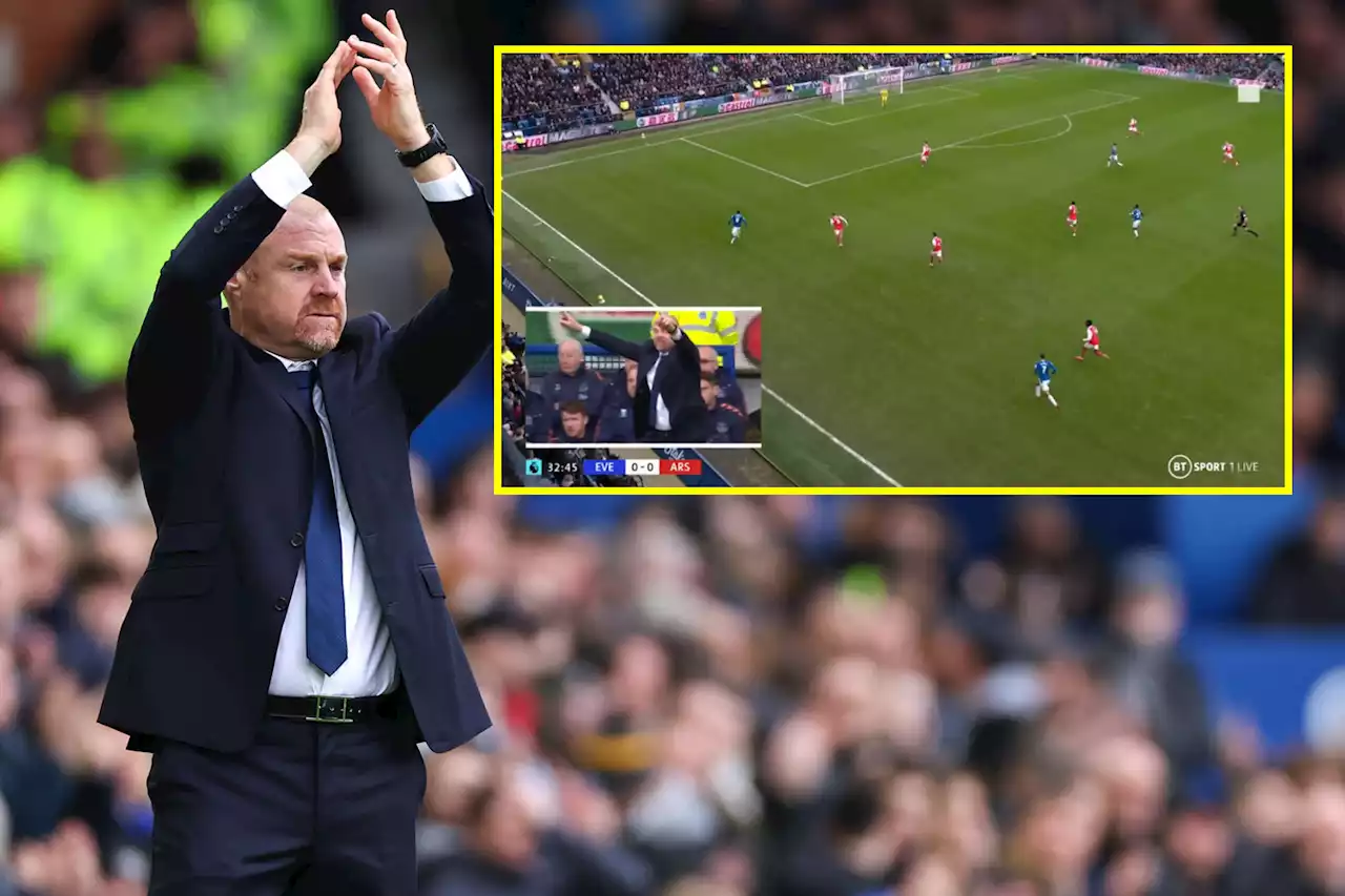 Video sums up Sean Dyche effect at Everton as Toffees 'rattle' Arsenal in first-half