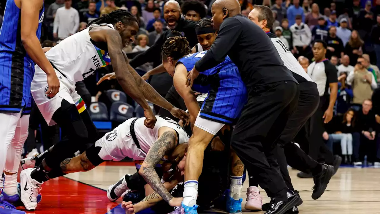 Wild brawl in Magic-Timberwolves leads to 5 player ejections