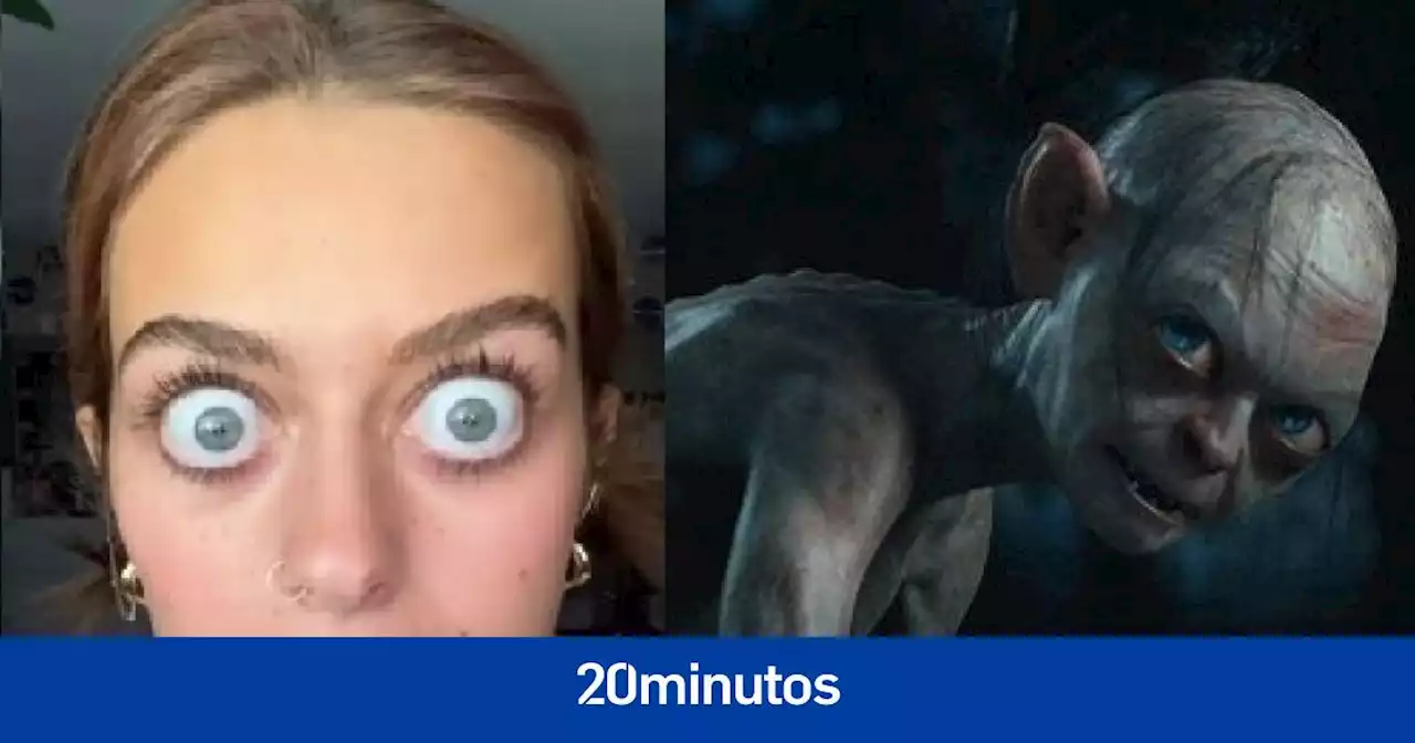 'Me llaman Gollum': la chica que arrasa en TikTok por sus enormes ojos