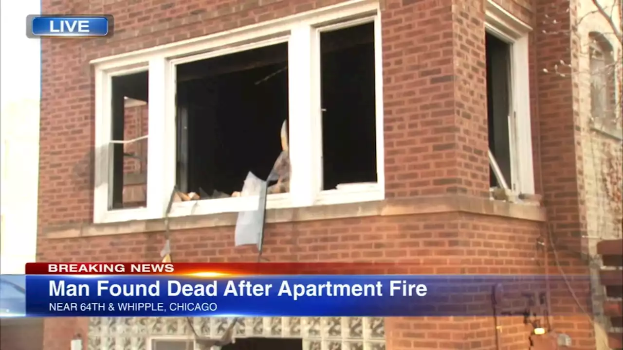 Man found dead after fire breaks out at vacant Chicago Lawn apartment building, police say