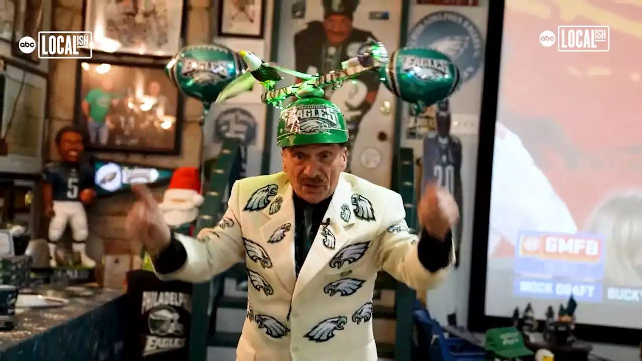 Go inside the 'Locker Room' -- an enormous Eagles man cave in Reading, Pa.