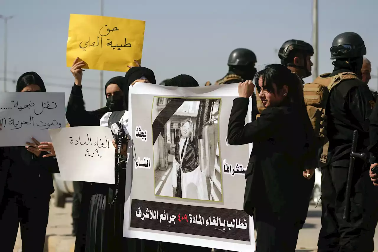 Iraqis protest gender violence after YouTube star killed