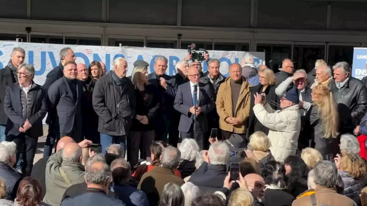 Nice: plusieurs centaines de personnes rassemblées à l'initiative d'Éric Ciotti pour 'sauver l'Acropolis'