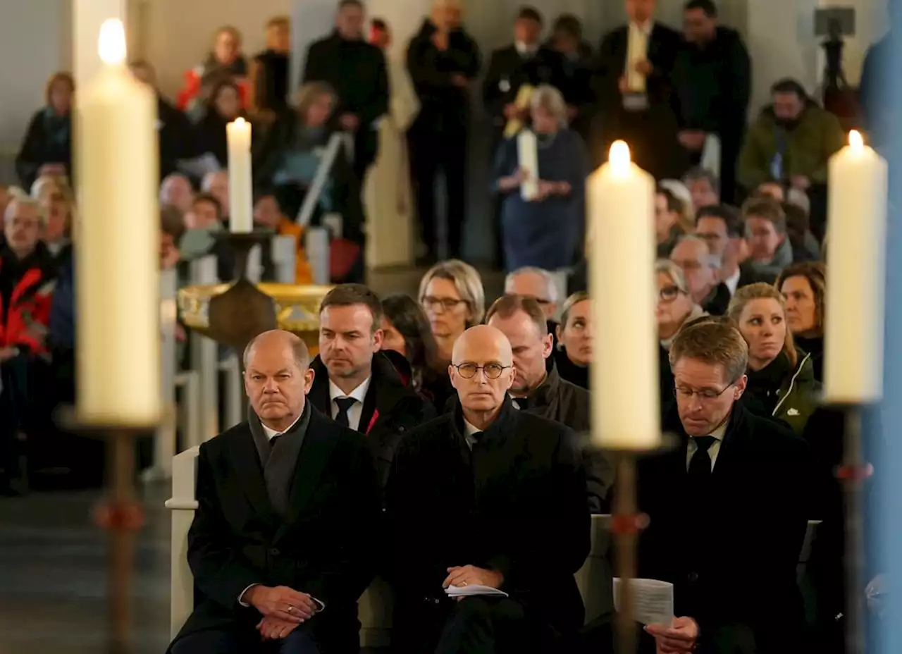 Nach Zug-Attacke von Brokstedt: Scholz bei Gedenkgottesdienst