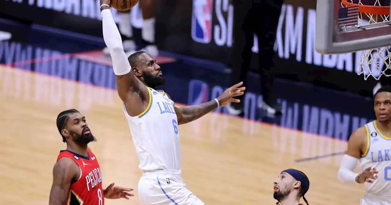 Lakers fall, but LeBron James moves to within 36 points of breaking Kareem Abdul-Jabbar's hallowed record