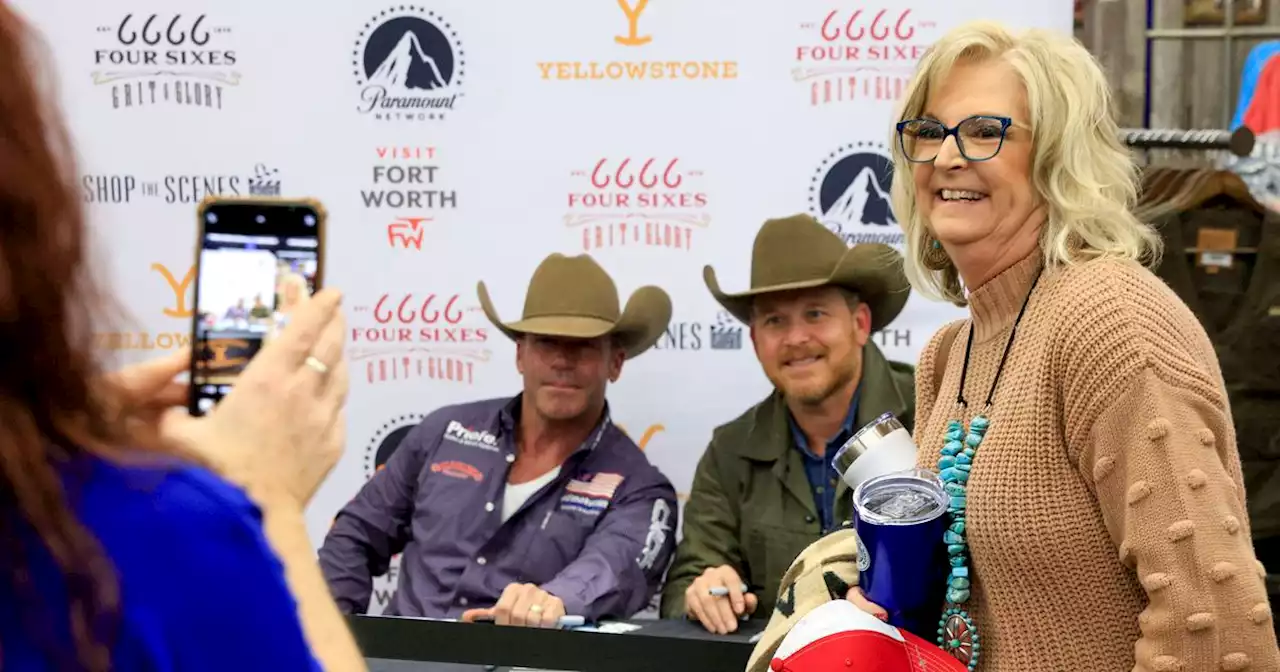 Watch: Taylor Sheridan and Cole Hauser of ‘Yellowstone’ sign autographs in Fort Worth