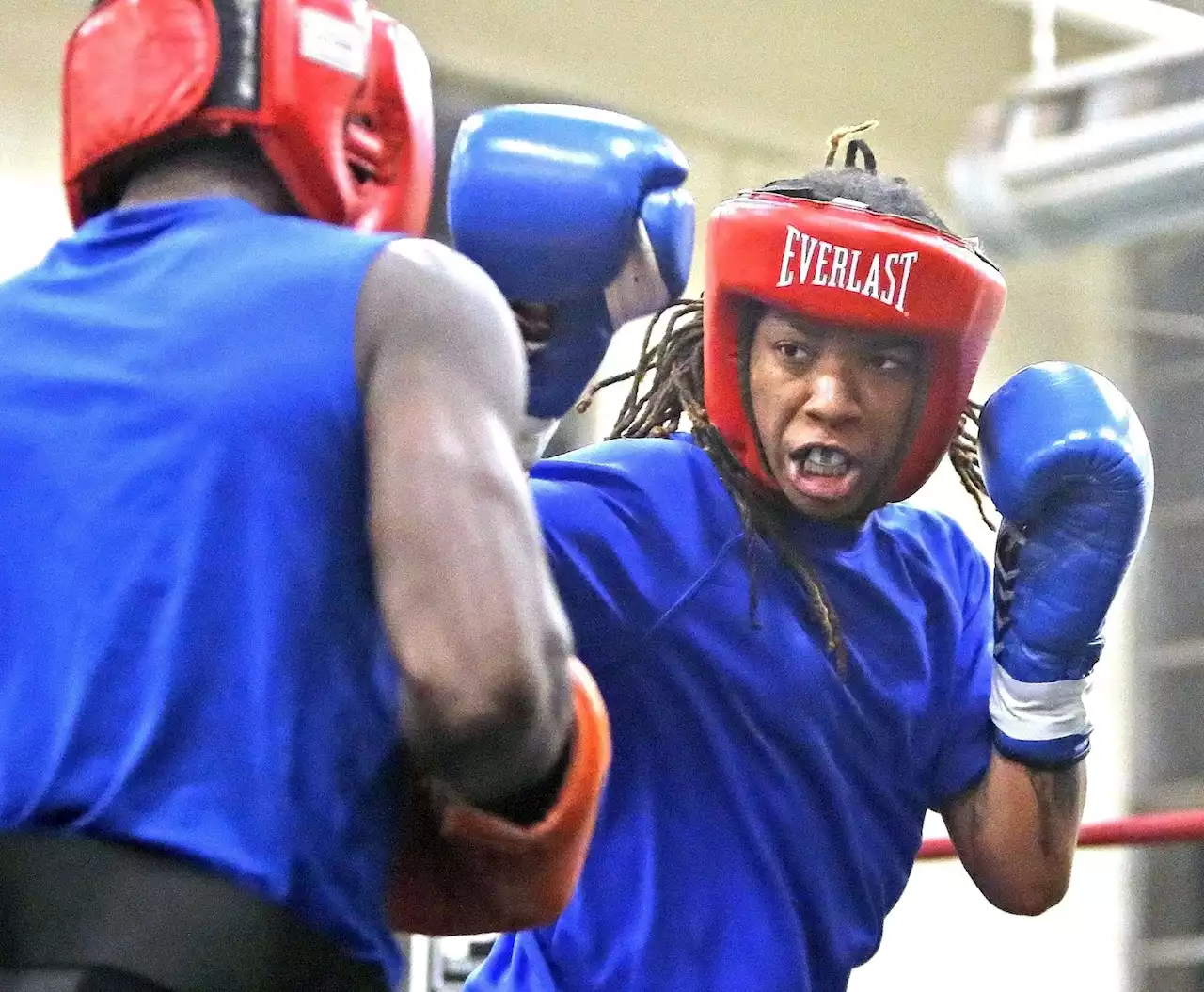 Ravven Brown, former women’s boxing champ, now wears a badge for SAPD