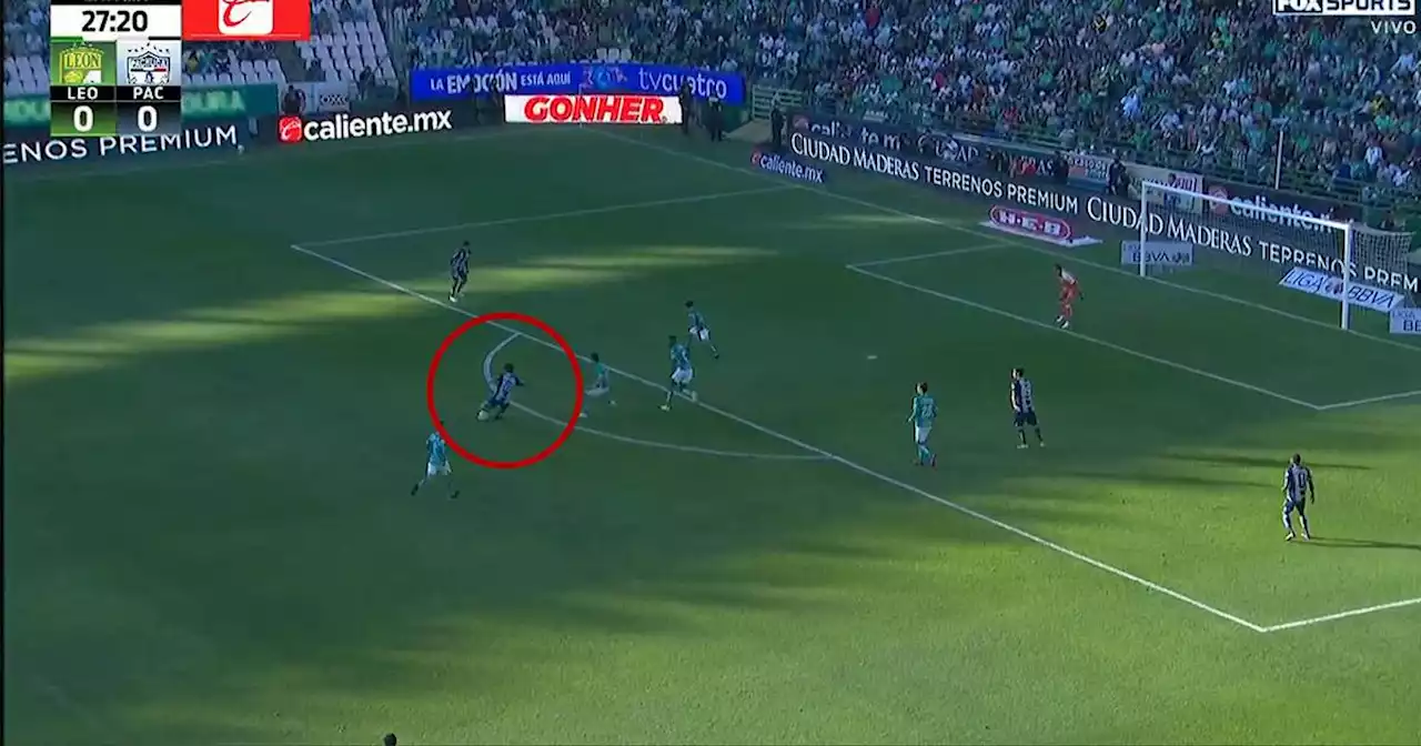 ¡Un golazo! Javier ‘Chofis’ López adelantó a Pachuca frente a León con tiro desde fuera del área (VIDEO)