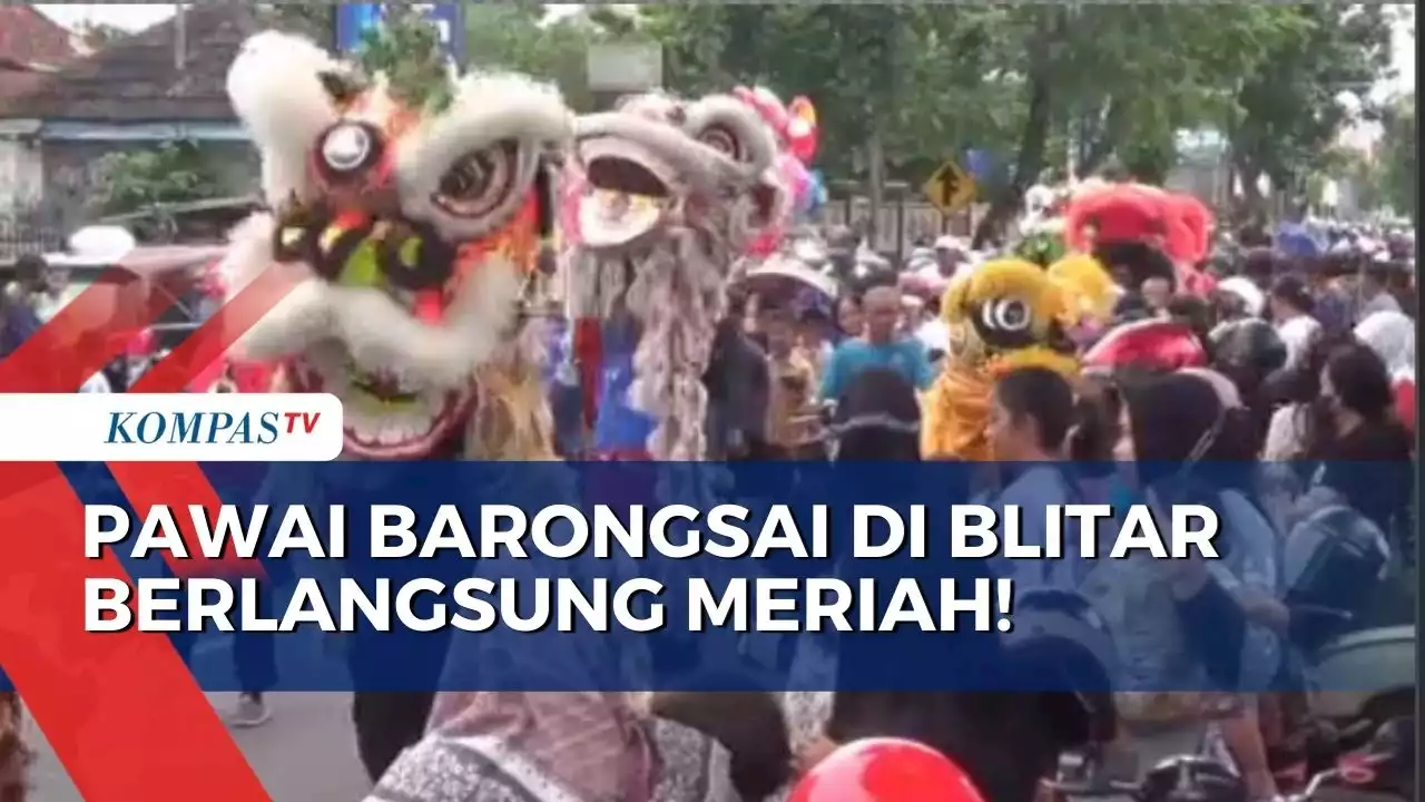 Setelah Dua Tahun Ditiadakan, Pawai Barongsai di Blitar Kembali Digelar