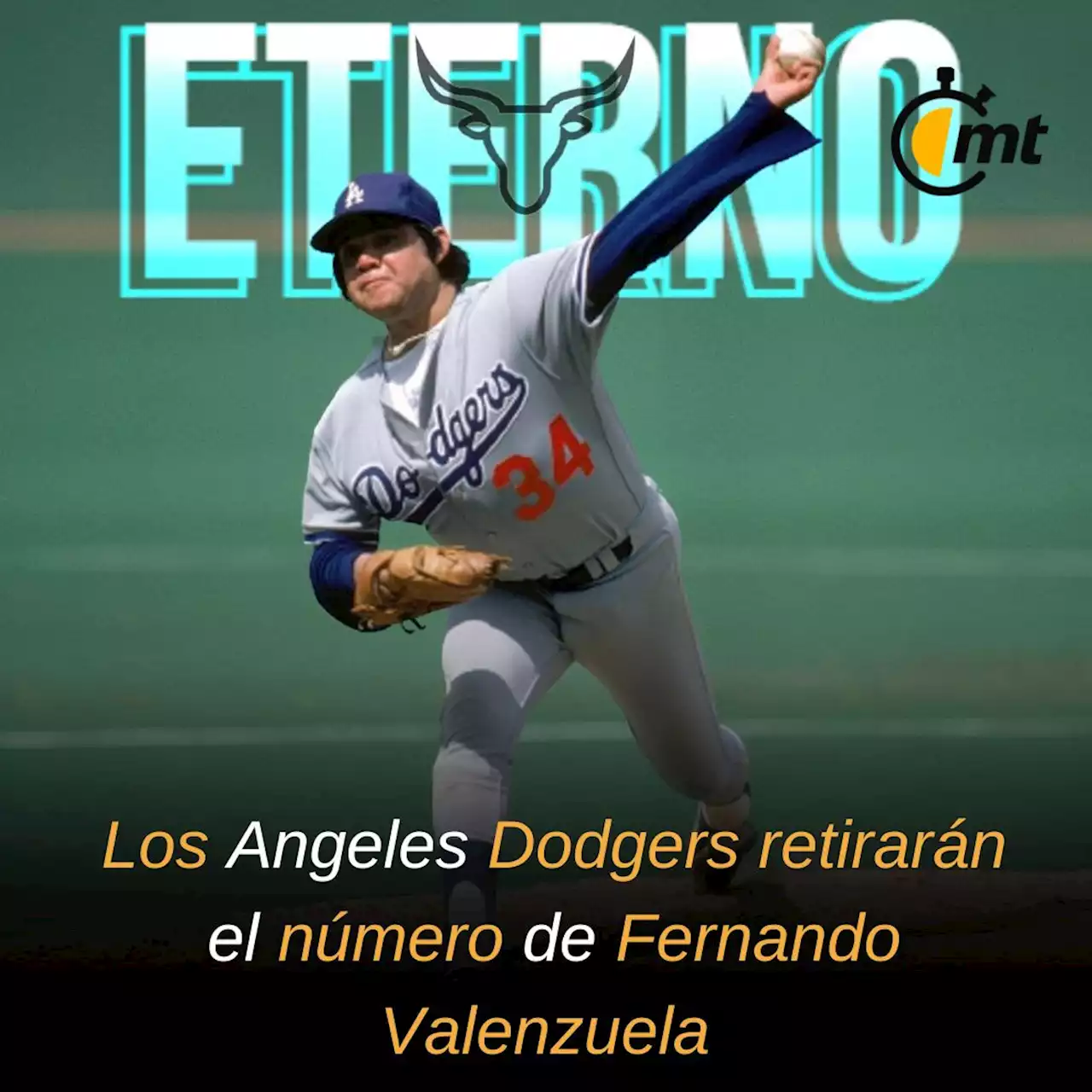 Dodgers anuncia que retirará el histórico ‘34’ de Fernando Valenzuela