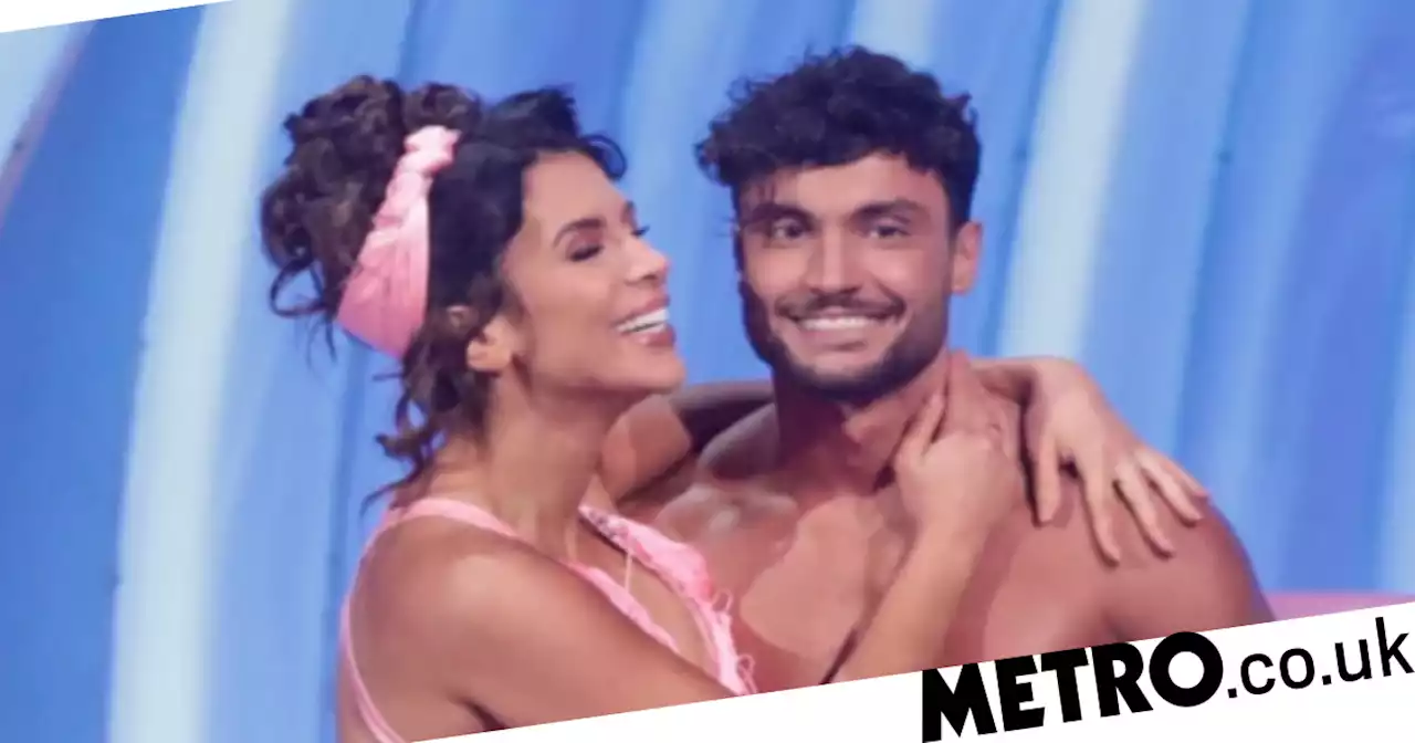 Dancing On Ice's Ekin-Su joined by shirtless boyfriend Davide for steamy snog