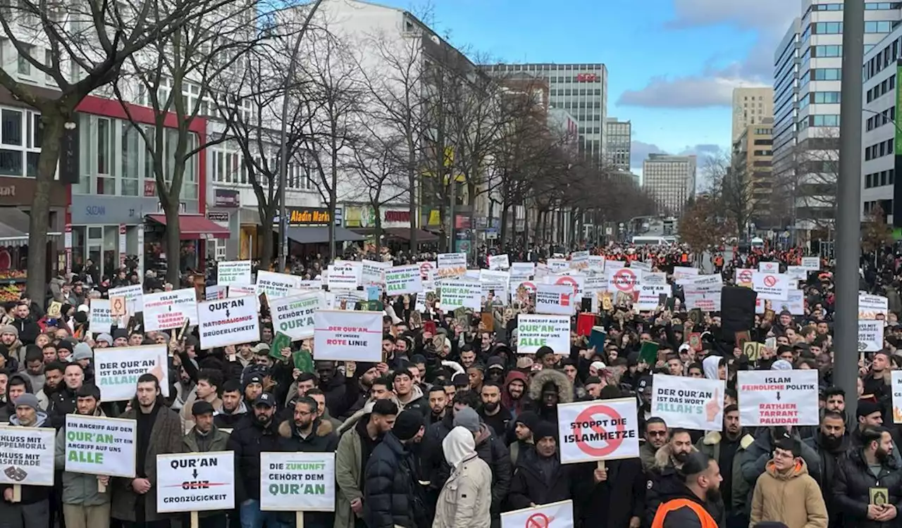 Islamisten-Demo in der Hamburger Innenstadt vorzeitig beendet