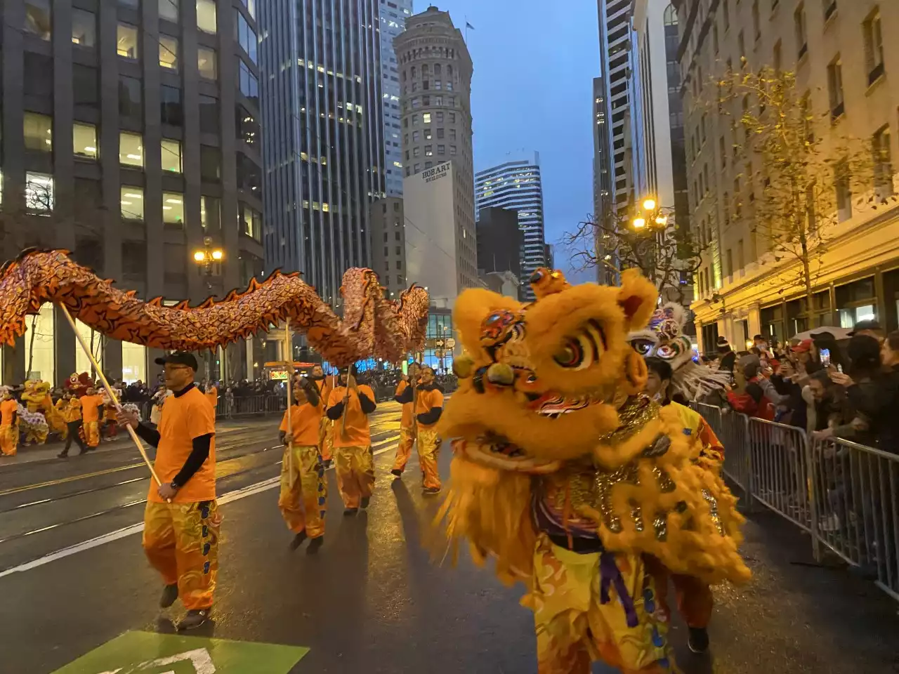 Crowds Line San Francisco Streets for the Chinese New Year Parade