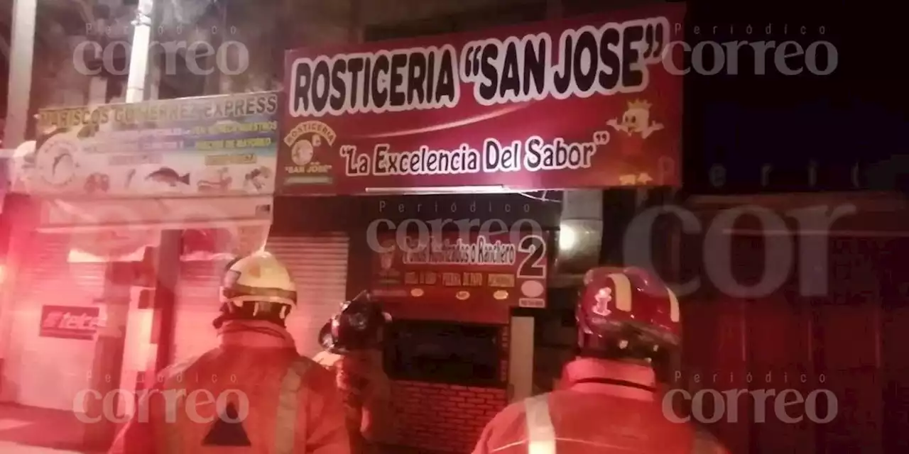 Se incendia rosticería en Santa Teresa, en Guanajuato capital