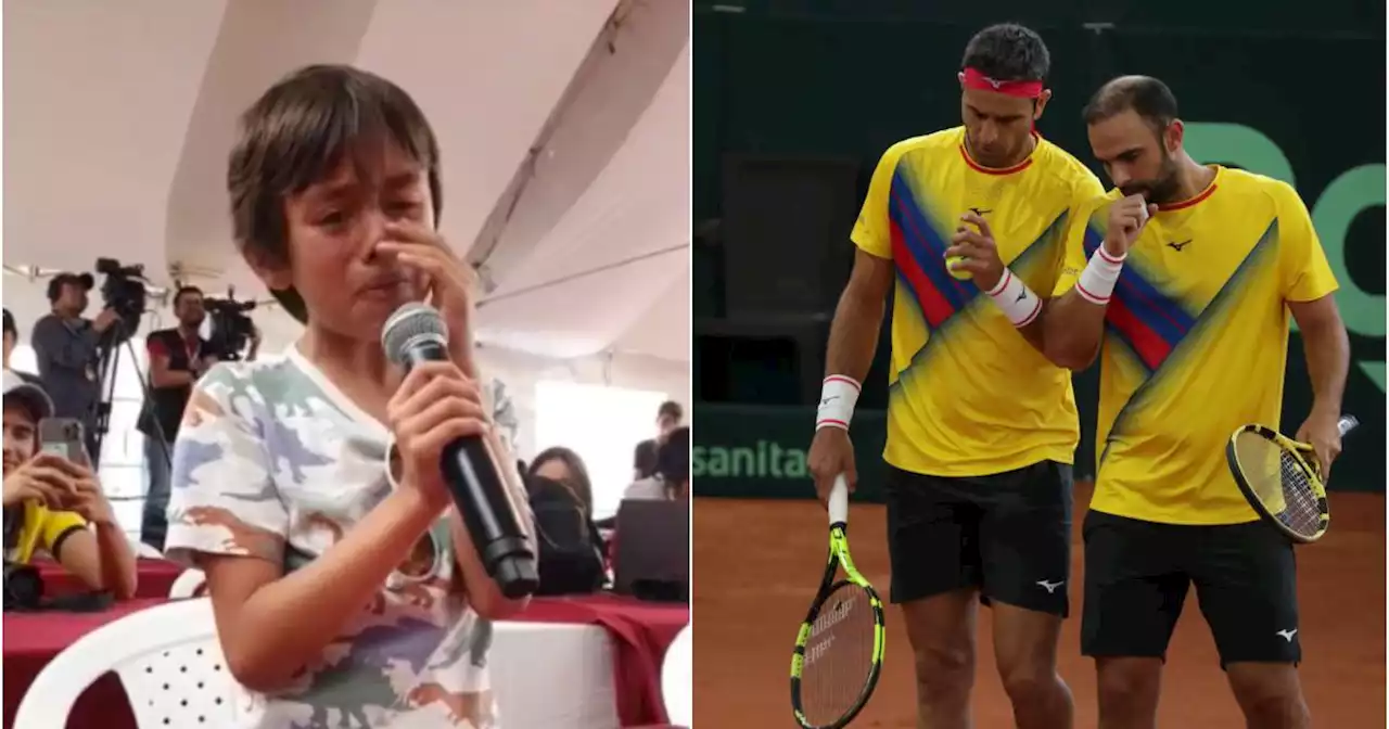 “Gracias por batallar”, pequeño hizo llorar a más de uno en la Copa Davis