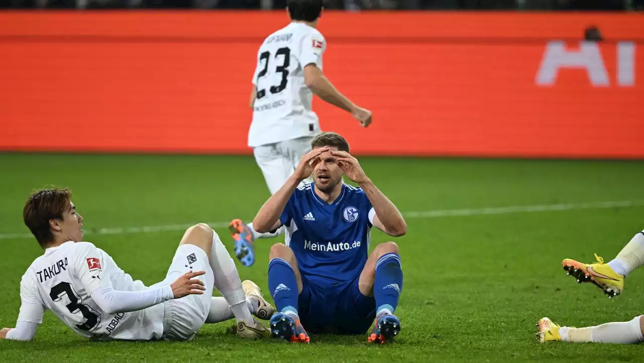 Fußball-Bundesliga: Schalke punktet in Gladbach – und verliert trotzdem an Boden