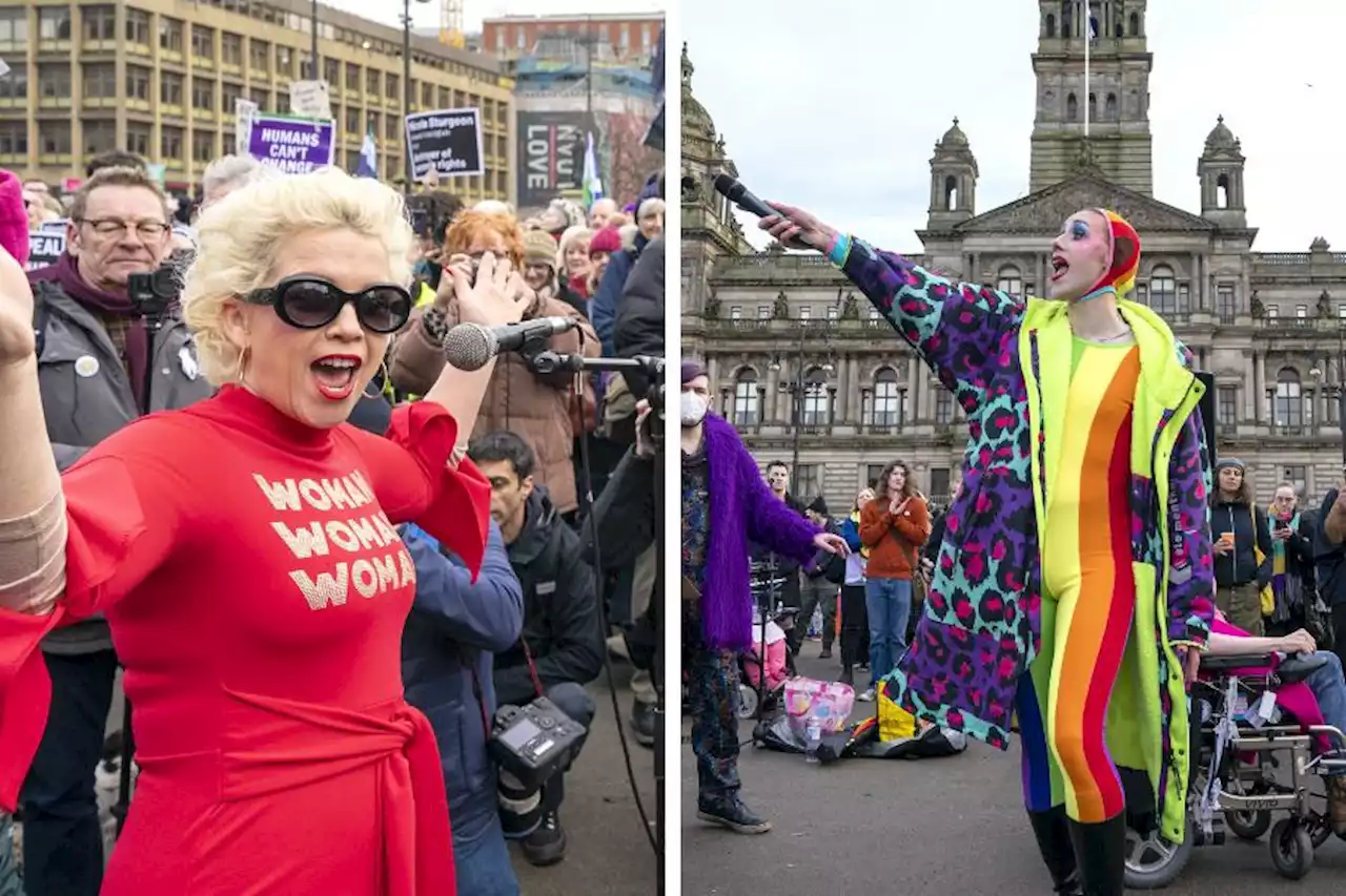 Gender critical rally met with counter-protest from trans rights activists