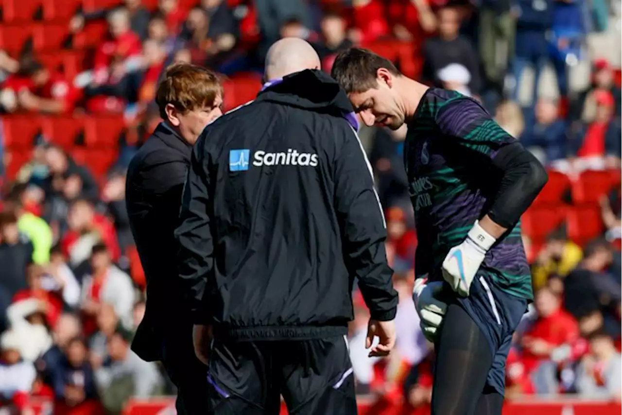 Thibaut Courtois sufre lesión con Real Madrid previo al juego ante Mallorca