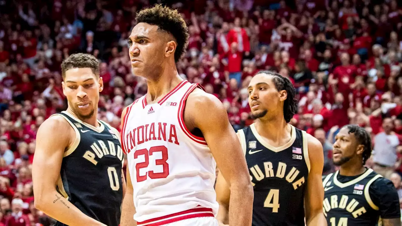 No. 22 Indiana's upset of No. 1 Purdue highlights busy day of men's college basketball