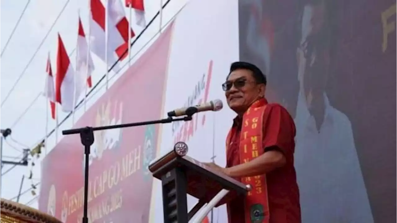 Peringati Cap Go Meh, Moeldoko Cerita Ancam Sikat yang Berani Bongkar Patung Naga di Singkawang