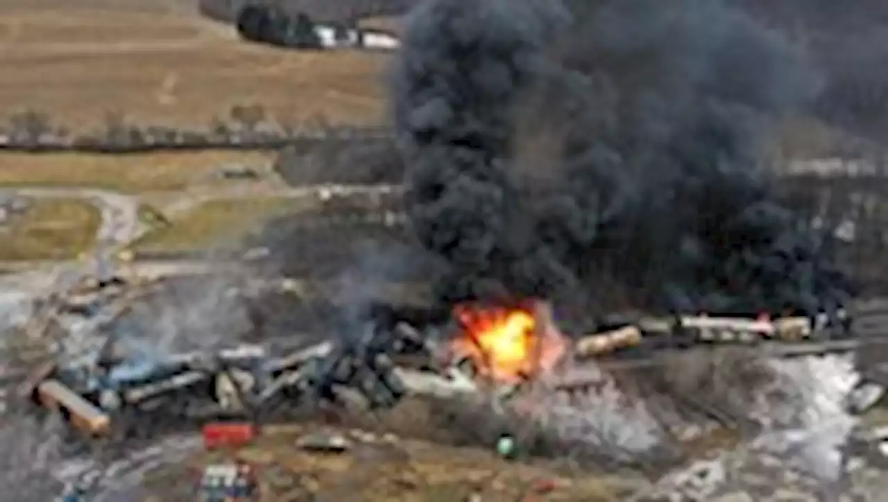 Officials tell people to stay away from Ohio town where train derailed