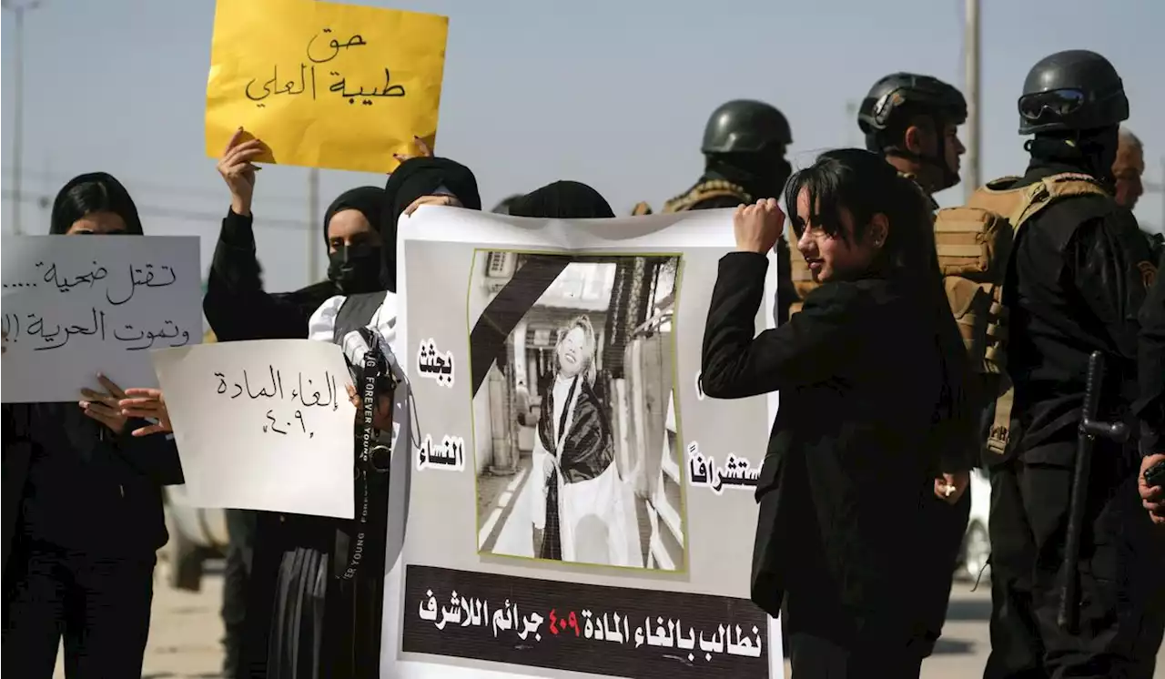 Iraqis protest gender violence after YouTube star killed by her father