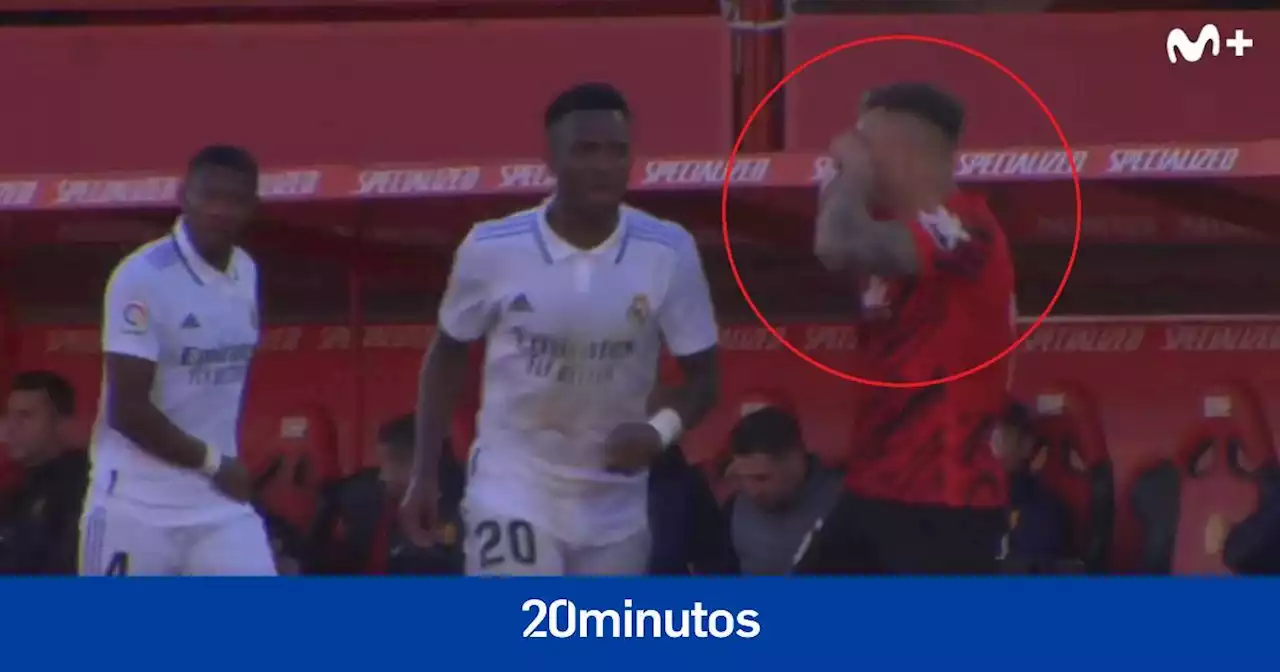 Así provocó Maffeo a Vinicius durante el partido contra el Real Madrid en Son Moix