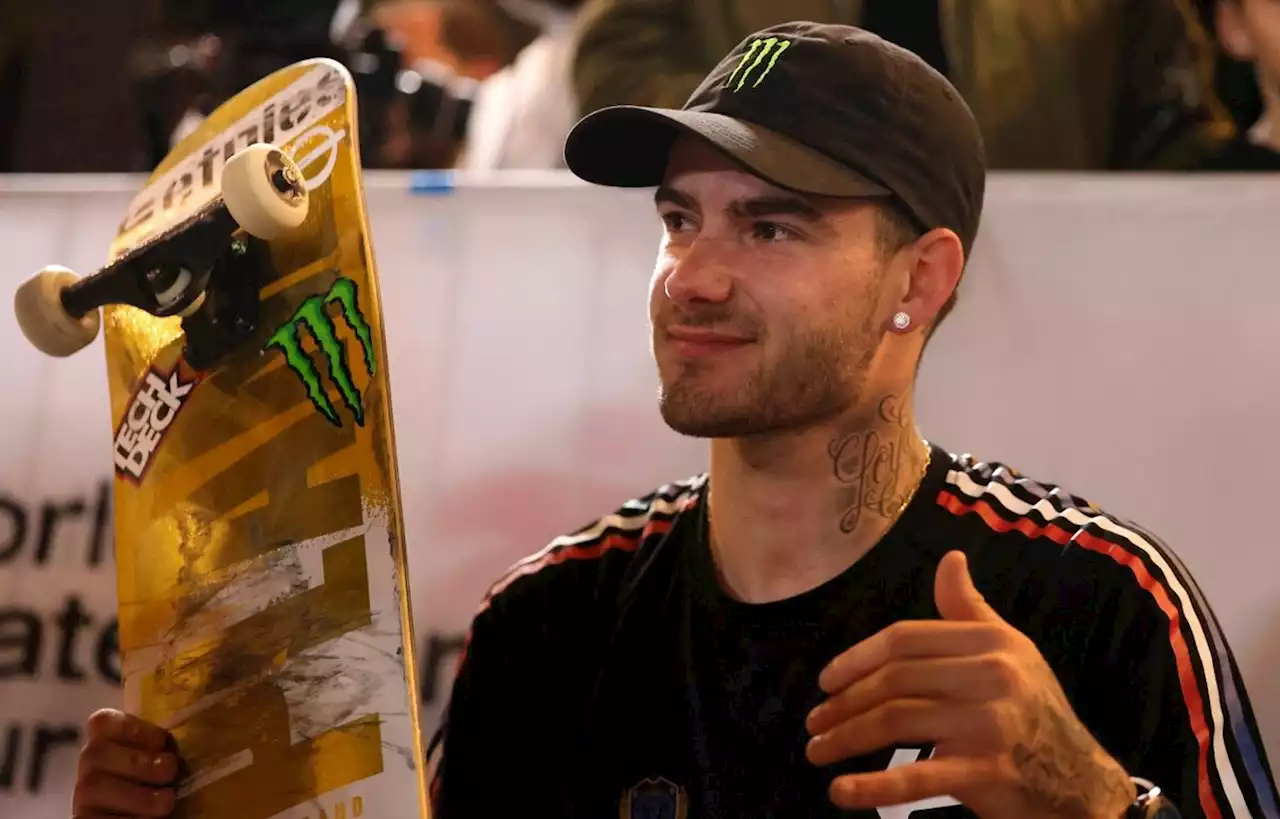 Aurélien Giraud sacré champion du monde de Skateboard street