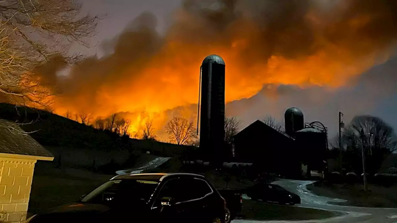 Potential of 'major explosion' in Ohio town after train derails, governor says