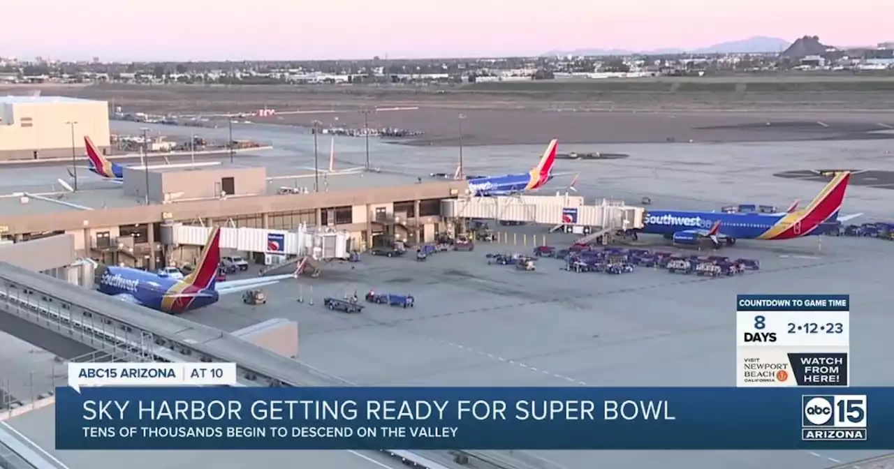 Sky Harbor preparing for an influx of travelers ahead of busy sports week