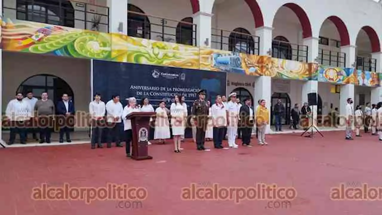 Coatzacoalcos conmemora el 106 aniversario de la Constitución Mexicana