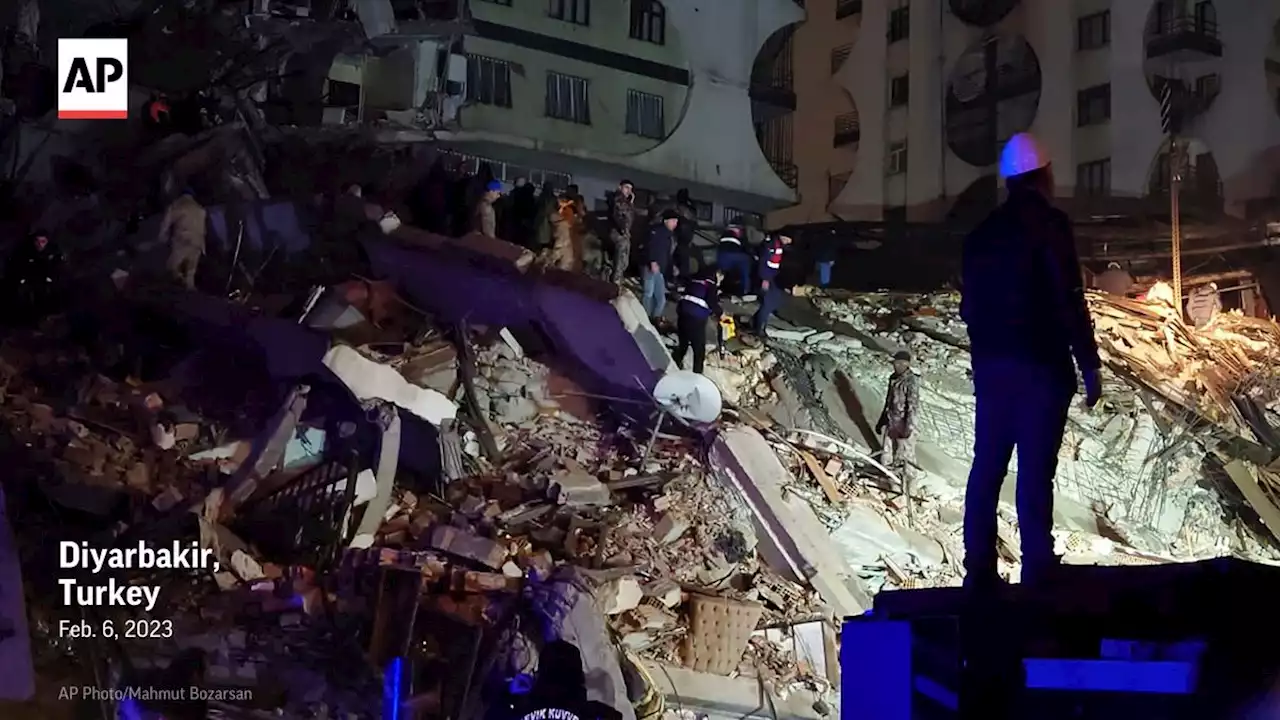 Powerful quake kills at least 195 people in Turkey, Syria