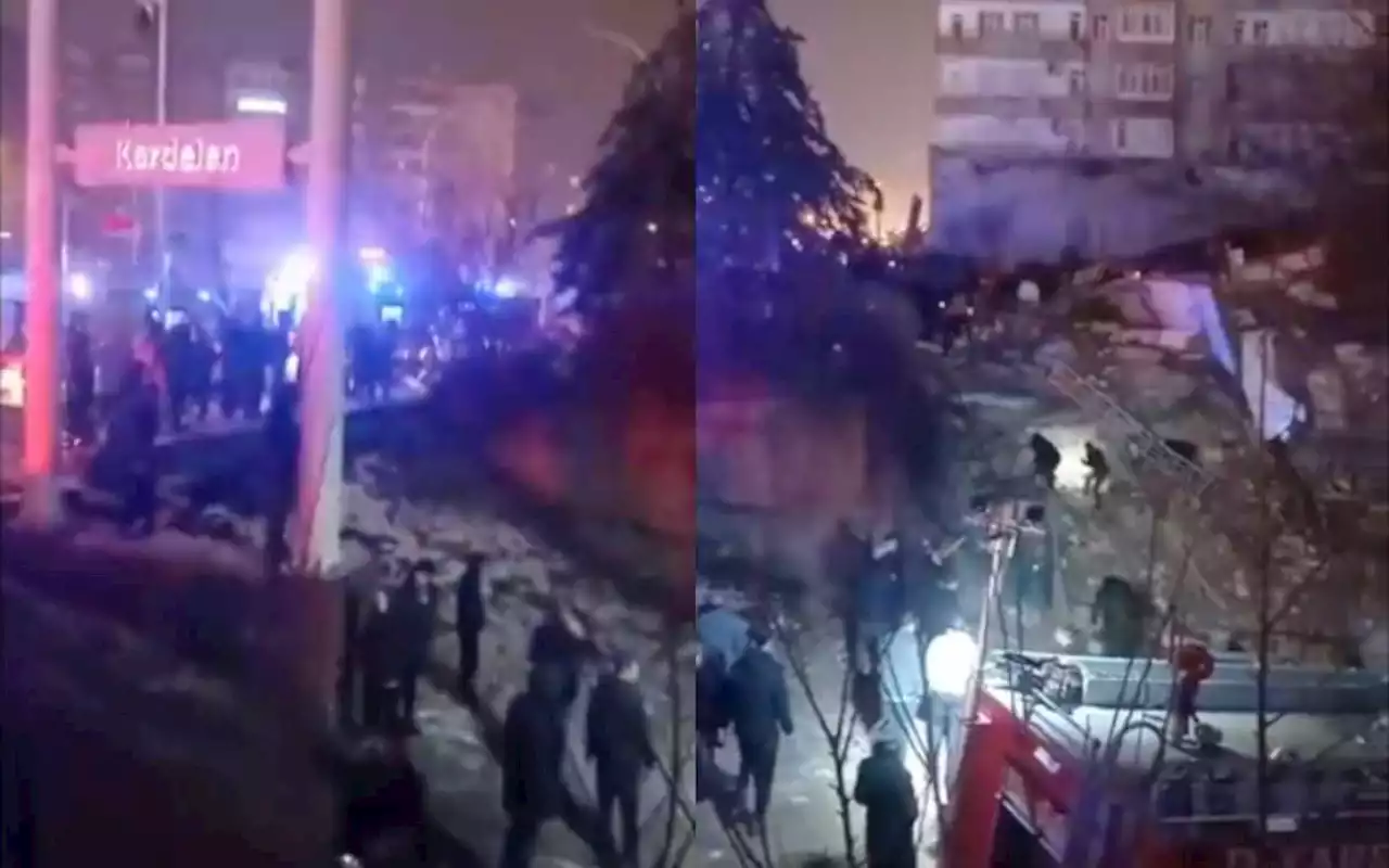 Fuerte terremoto sacude Turquía; videos muestran edificios colapsados