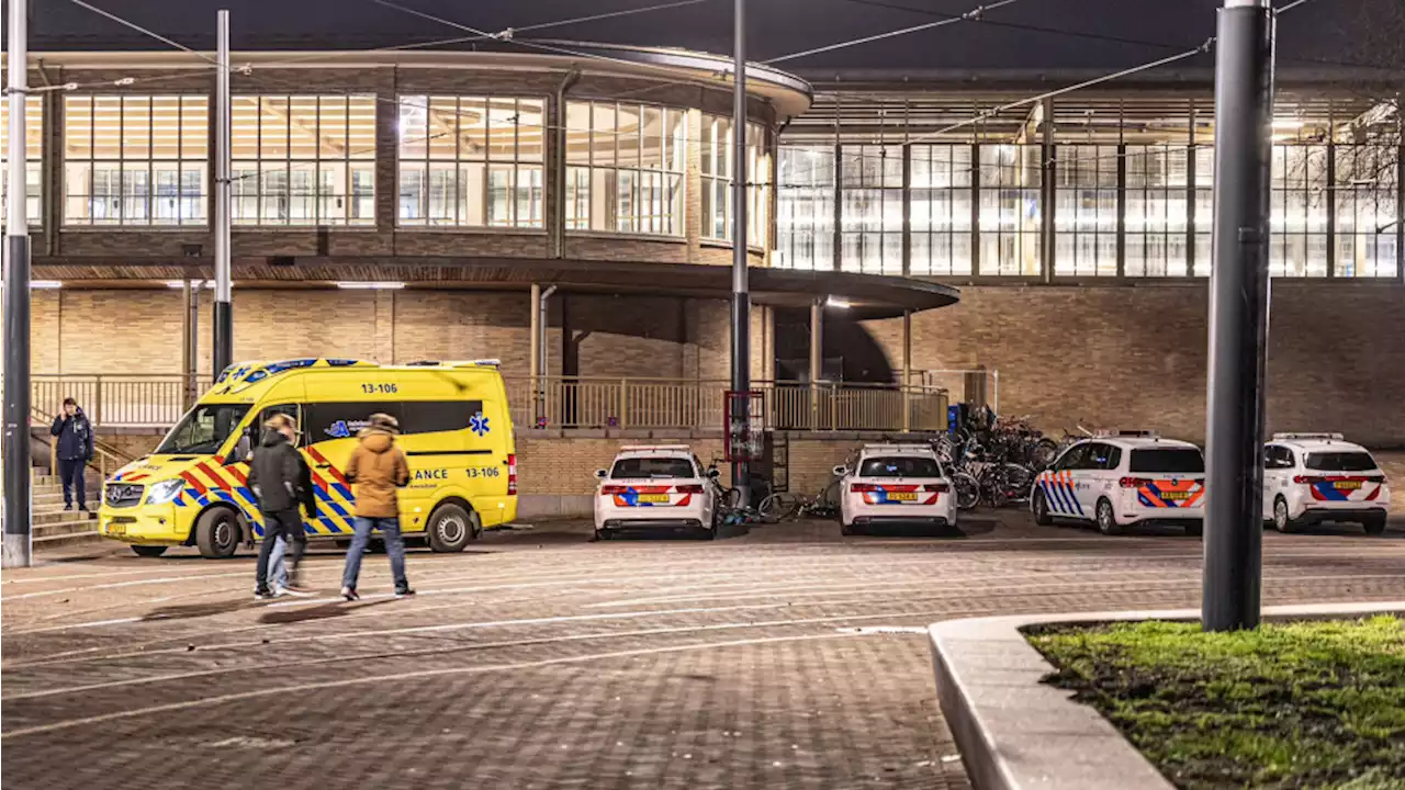 Vechtpartij tussen twee mannen in metro, politie houdt ze op Amstelstation aan