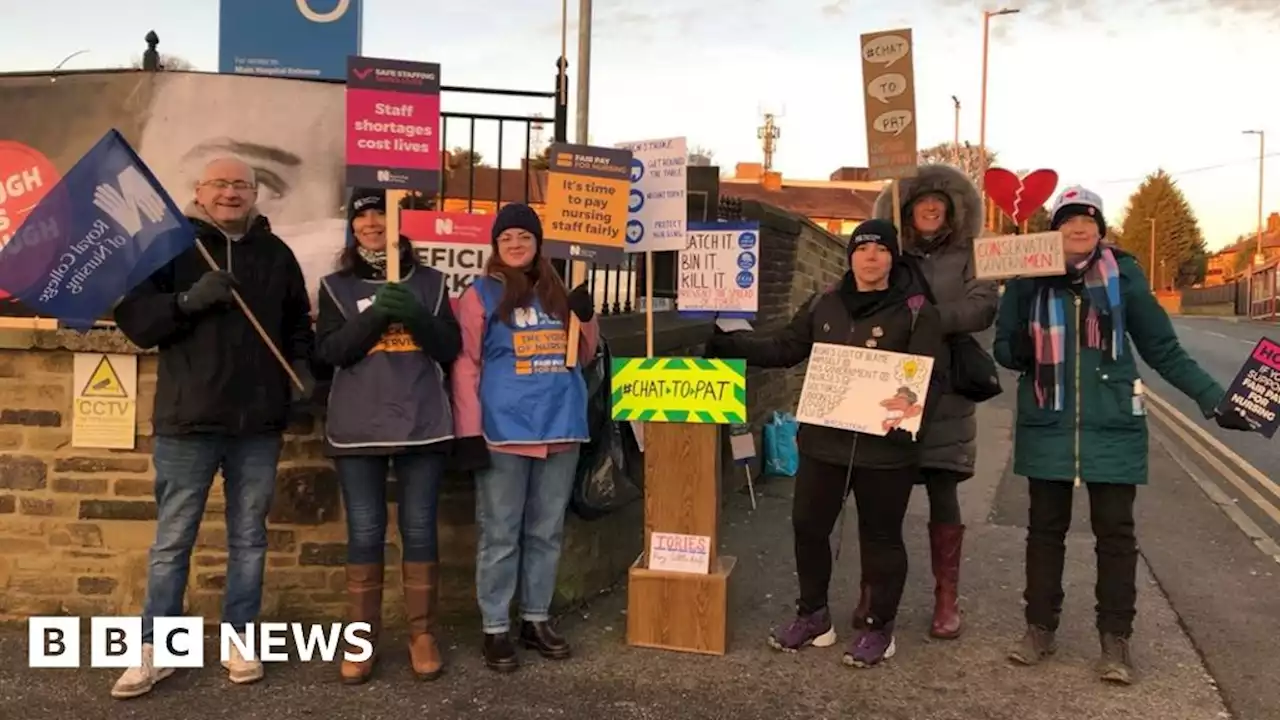 Yorkshire NHS strikes: Nurses and ambulance staff on picket lines