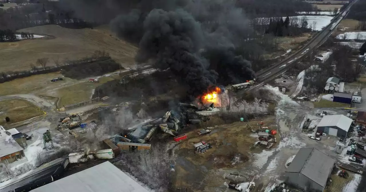 'Catastrophic' blast possible at Ohio derailment site, officials warn