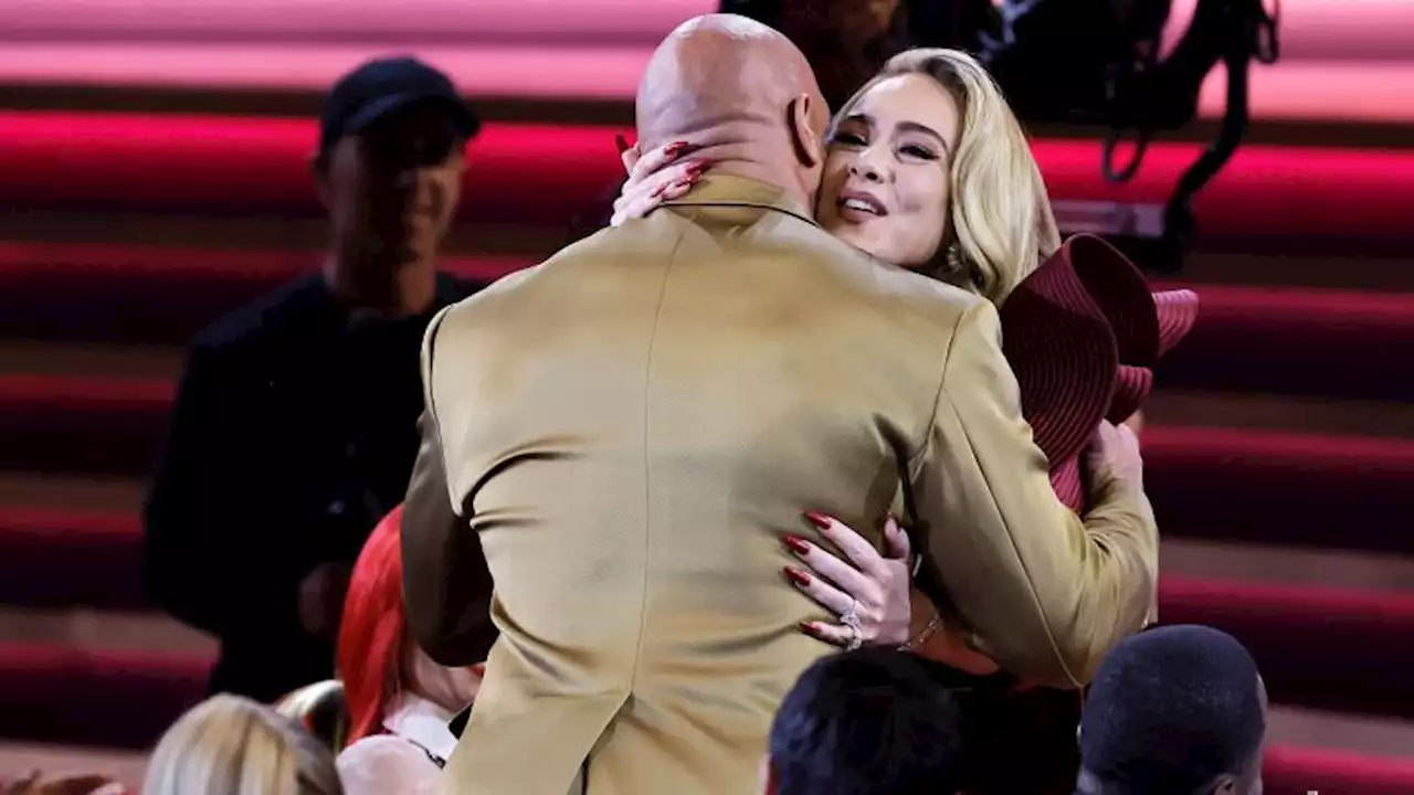 The Rock made Adele's dream came true at the Grammys | CNN