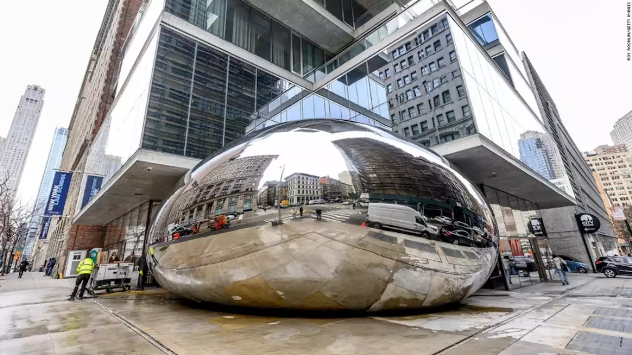 Revelan la esperada escultura 'bean' de Nueva York