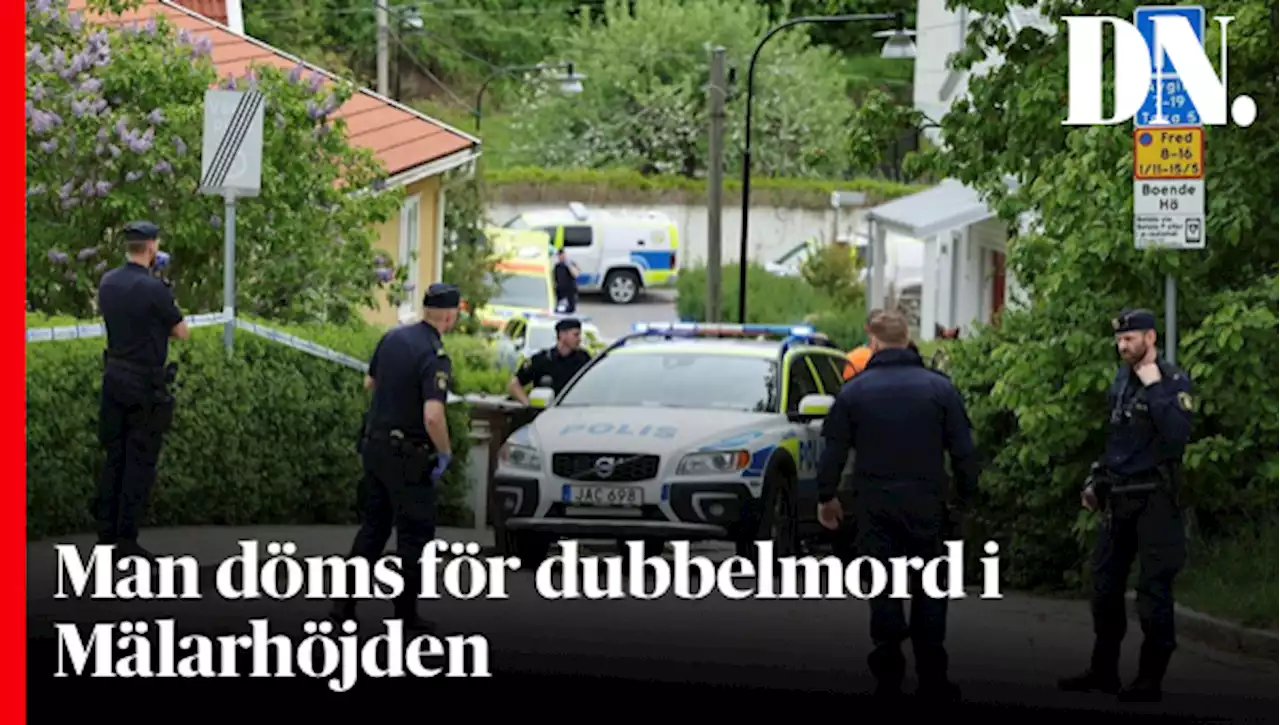 Man döms för dubbelmord i Mälarhöjden