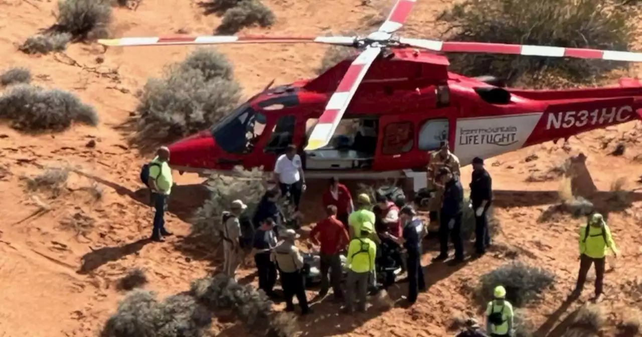 Smartwatch notification helps crews rescue motorcyclist after falling off southern Utah cliff