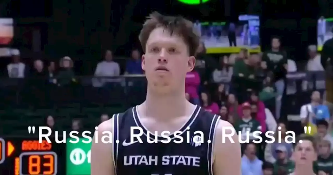 Utah State basketball player from Ukraine responds after Colorado State fans chant 'Russia'