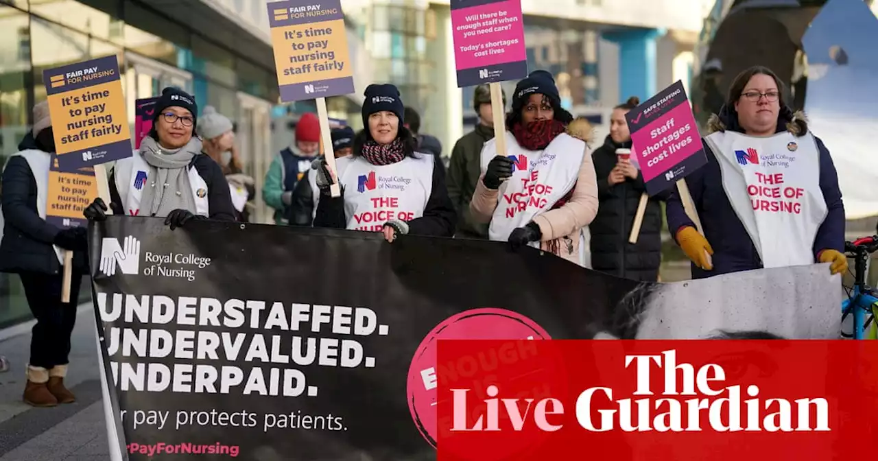 Nurses’ union leader says ministers have talked about ‘anything but pay’ – UK politics live