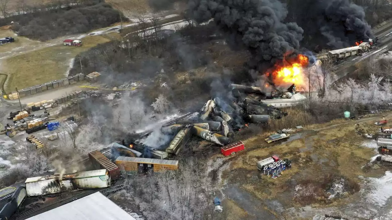 Sheriff: Toxic gas release likely from Ohio derailment