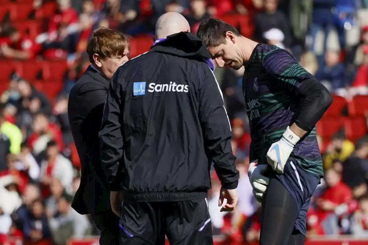 Courtois evita una lesión grave y el Real Madrid respira