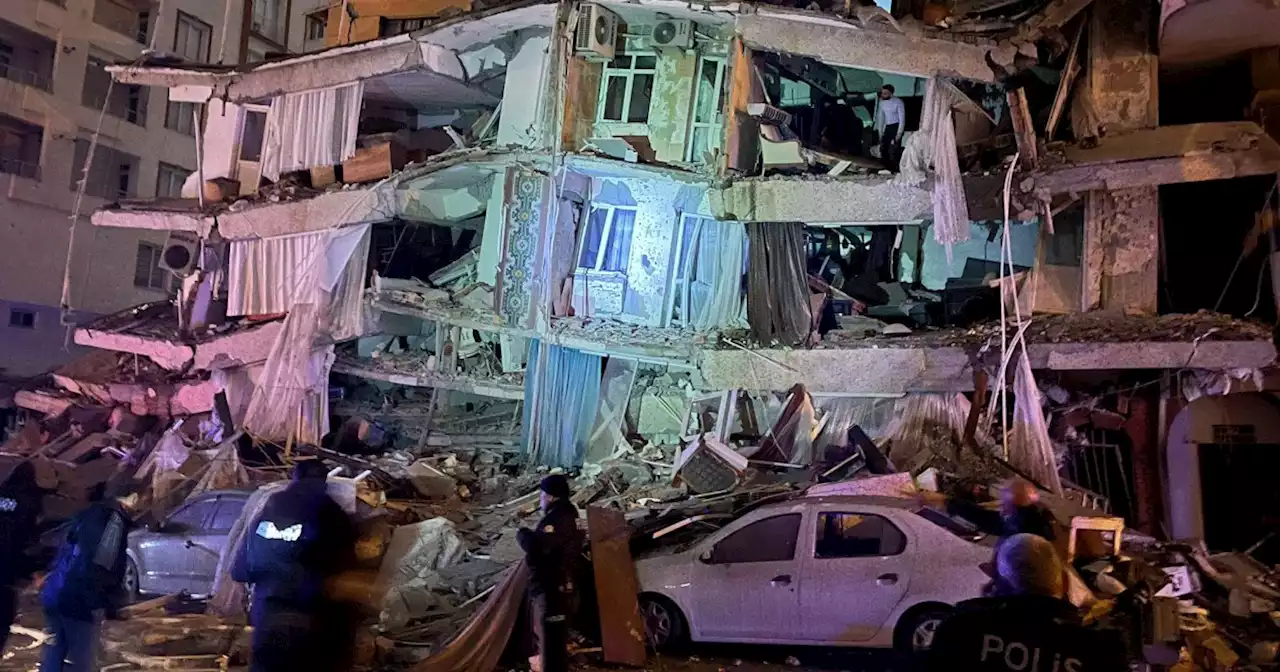 Nearly 30 dead as a 7.8 magnitude quake knocks down buildings in Turkey, Syria