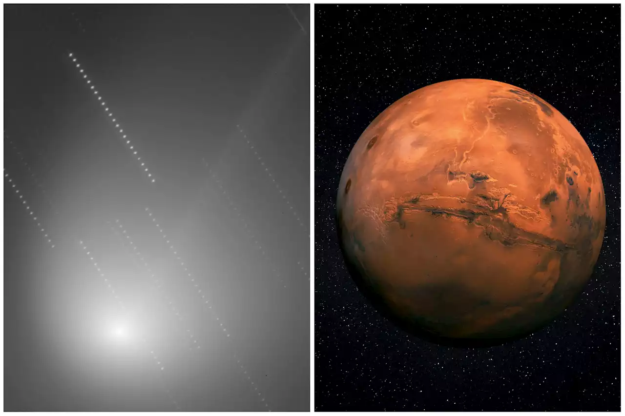 Green comet set for 'cosmic meeting' with Mars in sky this week—Watch live