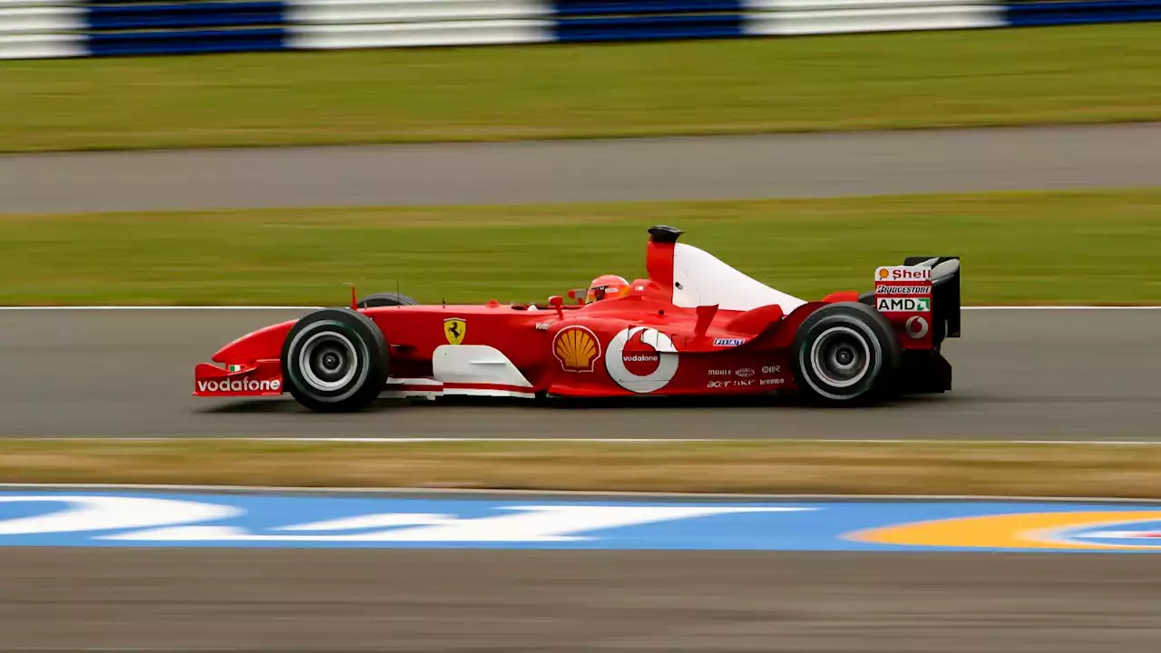 Watch epic on-board action of Charles Leclerc driving Michael Schumacher’s F2003