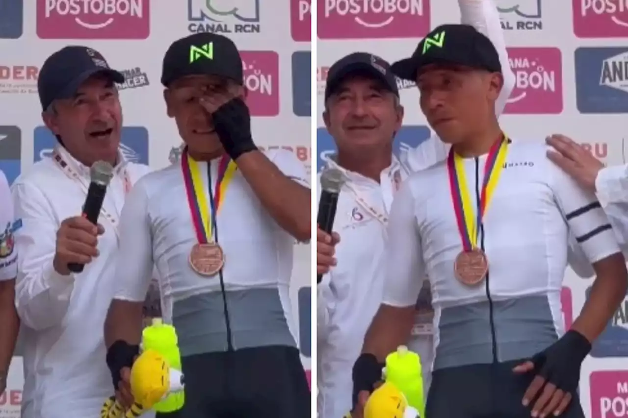 Nairo Quintana se puso a llorar al ser ovacionado por ser tercero en los Nacionales - Pulzo