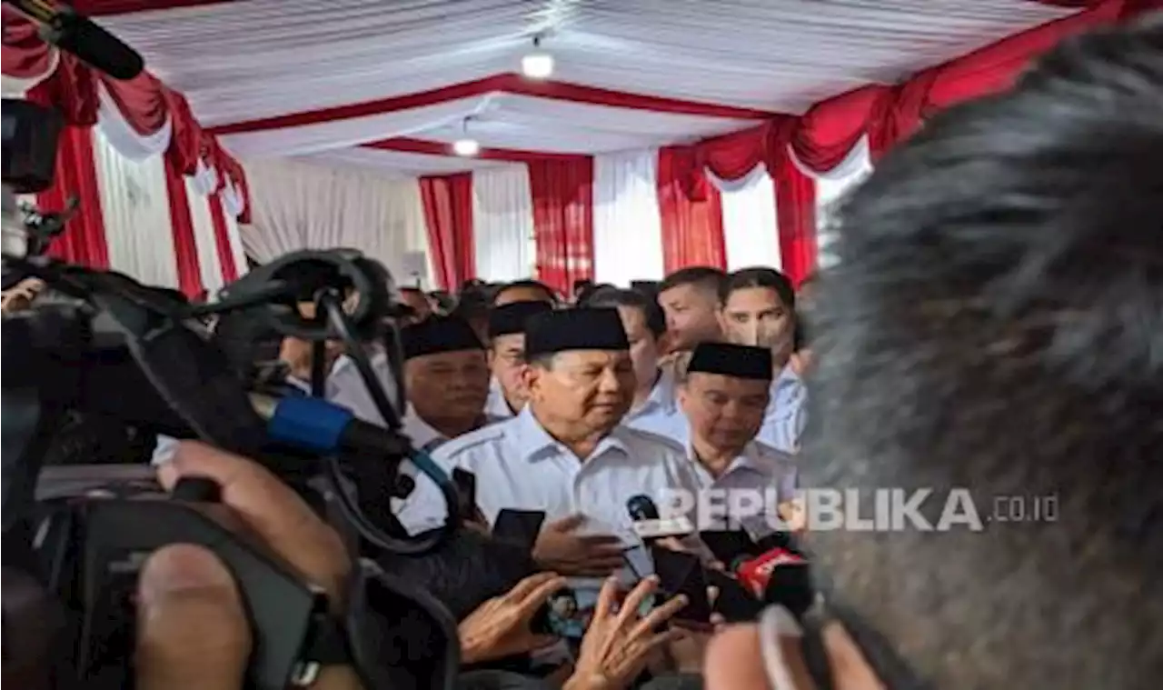 Bicara Soal Cawapresnya di HUT Gerindra, Prabowo: Tenang Aja |Republika Online